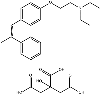 1-(p-(beta-Diethylaminoethoxy)phenyl)-1,2-diphenylethylene citrate Struktur