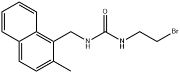 Urea, 1-(2-bromoethyl)-3-(2-methyl-1-naphthylmethyl)- Struktur