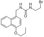 1-(2-Bromoethyl)-3-(4-propoxy-1-naphthalenemethyl)urea Structure