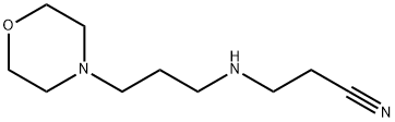 3-[(3-MORPHOLINOPROPYL)AMINO]PROPANENITRILE Structure