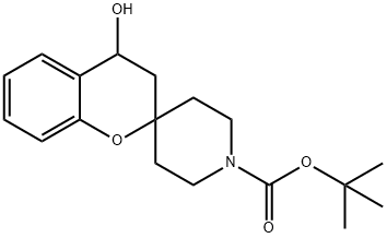 Spiro[2H-1-benzopyran-2,4'-piperidine]-1'-carboxylic acid, 3,4-dihydro-4-hydroxy-, 1,1-diMethylethyl ester 结构式