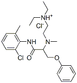 2-[(2-chloro-6-methyl-phenyl)carbamoylmethyl-(2-phenoxyethyl)amino]eth yl-diethyl-azanium chloride|