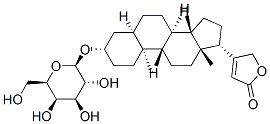 4-[(3S,5R,8R,9S,10S,13R,14S,17S)-10,13-dimethyl-3-[(2R,3R,4S,5R,6R)-3, 4,5-trihydroxy-6-(hydroxymethyl)oxan-2-yl]oxy-2,3,4,5,6,7,8,9,11,12,14 ,15,16,17-tetradecahydro-1H-cyclopenta[a]phenanthren-17-yl]-5H-furan-2 -one Struktur