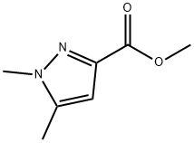 1,5-ジメチルピラゾール-3-カルボン酸メチル 化学構造式