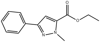 ETHYL 1-METHYL-3-PHENYL-1H-PYRAZOLE-5-CARBOXYLATE Struktur