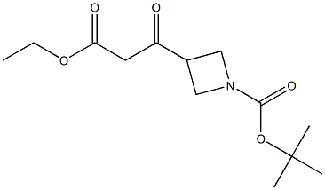 BETA-OXO-1-BOC-3-AZETIDINEPROPANOIC ACID ETHYL ESTER Structure