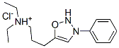 diethyl-[3-(3-phenyl-2H-oxadiazol-5-yl)propyl]azanium chloride Struktur
