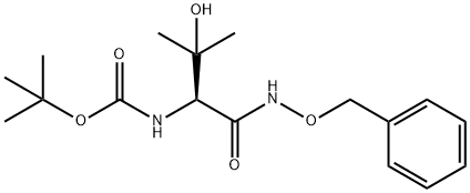 (S)-2-(N-BOC-AMINO)-N-BENZYLOXY-3-HYDROXY-3-METHYLBUTYRAMIDE Struktur
