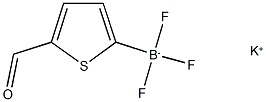 (5-ホルミル-2-チオフェン)トリフルオロほう酸カリウム 化学構造式