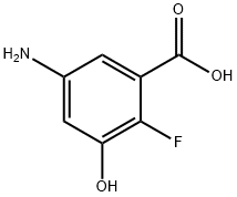 5-aMino-2-fluoro-3-hydroxybenzoic acid Struktur