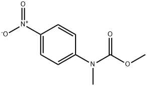 N-(4-Nitrophenyl)-N-methylcarbamic acid methyl ester Structure