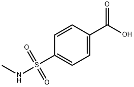 4-(甲基氨基磺酰基)苯甲酸,10252-63-8,结构式