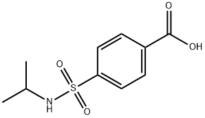 4-[(ISOPROPYLAMINO)SULFONYL]BENZOIC ACID, 10252-66-1, 结构式