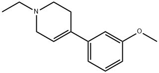 1-ethyl-4-(3-methoxyphenyl)-1,2,3,6-tetrahydropyridine Struktur
