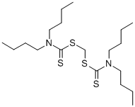 ビス(ジブチルジチオカルバミン酸)メチレン 化学構造式