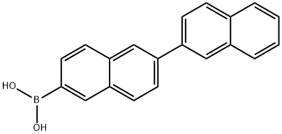 [2,2'-ビナフタレン]-6-イルボロン酸 化学構造式