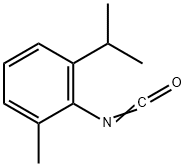 2-异丙基-6-甲基苯基异氰酸酯,102561-43-3,结构式