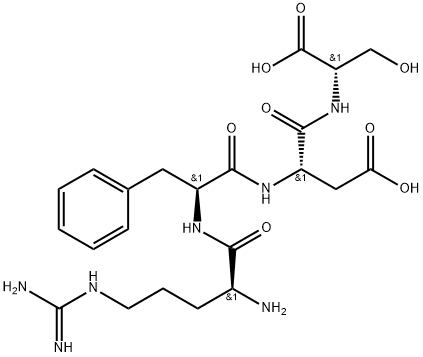 ARG-PHE-ASP-SER 结构式