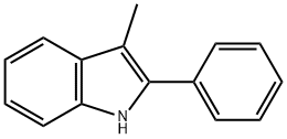 2-フェニル-3-メチル-1H-インドール 化学構造式