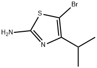 5-溴-4-异丙噻唑-2-胺, 1025700-49-5, 结构式