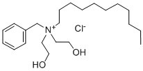Di(2-hydroxyethyl)benzylundecylammonium chloride Struktur