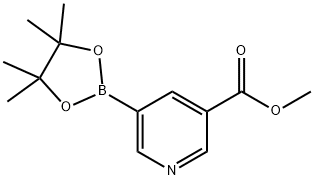 3‐(メトキシカルボニル)ピリジン‐5‐ボロン酸ピナコールエステル 化学構造式