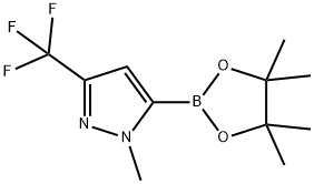 1-Methyl-3-trifluoromethylpyrazole-5-boronic acid pinacol ester Structure
