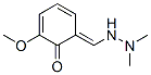 (6E)-6-[(2,2-dimethylhydrazinyl)methylidene]-2-methoxy-cyclohexa-2,4-d ien-1-one Structure