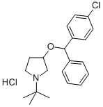 1-tert-Butyl-3-(p-chloro-alpha-phenylbenzyloxy)pyrrolidine hydrochlori de|
