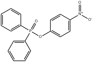 1-diphenylphosphoryloxy-4-nitro-benzene Struktur