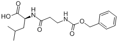 Z-BETA-ALA-LEU-OH Structure