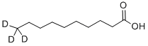 デカン酸-10,10,10-D3 化学構造式