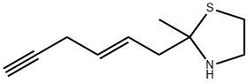 2-[(E)-hex-2-en-5-ynyl]-2-methyl-thiazolidine Structure
