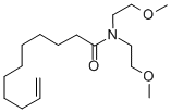 10-Undecenamide, N,N-bis(2-methoxyethyl)- Structure
