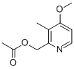 Acetic acid 4-methoxy-3-methyl-pyridin-2-ylmethyl ester Struktur