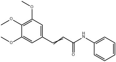N-Phenyl-3-(3,4,5-trimethoxyphenyl)propenamide,10263-44-2,结构式