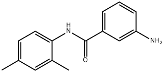 3-アミノ-N-(2,4-ジメチルフェニル)ベンズアミド 化学構造式