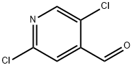2,5-ジクロロ-4-ホルミルピリジン 化学構造式