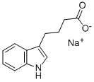 1H-Indole-3-butanoic acid monosodium salt Structure