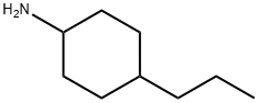 4-プロピルシクロヘキシルアミン (cis-, trans-混合物) 化学構造式