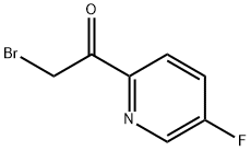 2-Bromo-1-(5-fluoropyridin-2-yl)ethanone 化学構造式