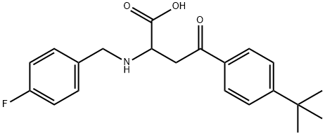 4-[4-(tert-butyl)phenyl]-2-[(4-fluorobenzyl)amino]-4-oxobutanoic acid Structure