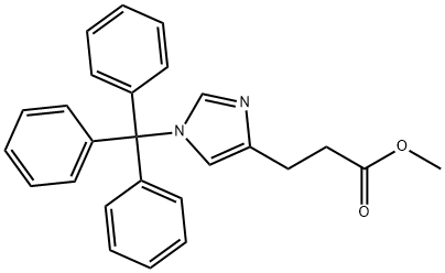 Methyl 3-(1-Tritylimidazol-4-yl) Propionate Struktur