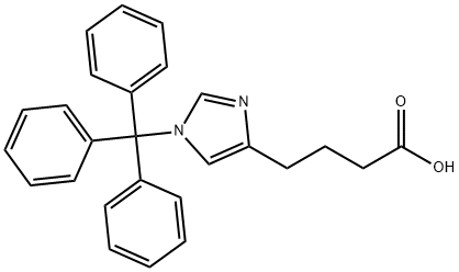 4-(1-TRITYL-1H-IMIDAZOL-4-YL)-BUTYRIC ACID Struktur