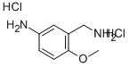3-(氨基甲基)-4-甲氧基苯胺二盐酸盐 结构式