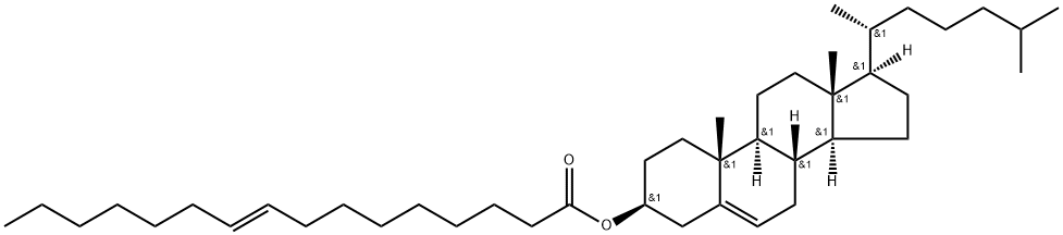 コレスタ-5-エン-3β-オール(E)-9-ヘキサデセノアート 化学構造式