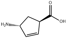 2-Cyclopentene-1-carboxylicacid,4-amino-,(1R-trans)-(9CI)
