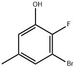 3-Bromo-4-fluoro-5-hydroxytoluene Structure