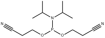 BIS(2-CYANOETHYL)-N,N-DIISOPROPYL PHOSPHORAMIDITE Struktur