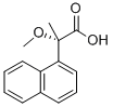 (S)-(+)-2-メトキシ-2-(1-ナフチル)プロピオン酸 化学構造式